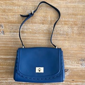 Kate Spade Maple Ct Zani Scalloped Blue Crossbody